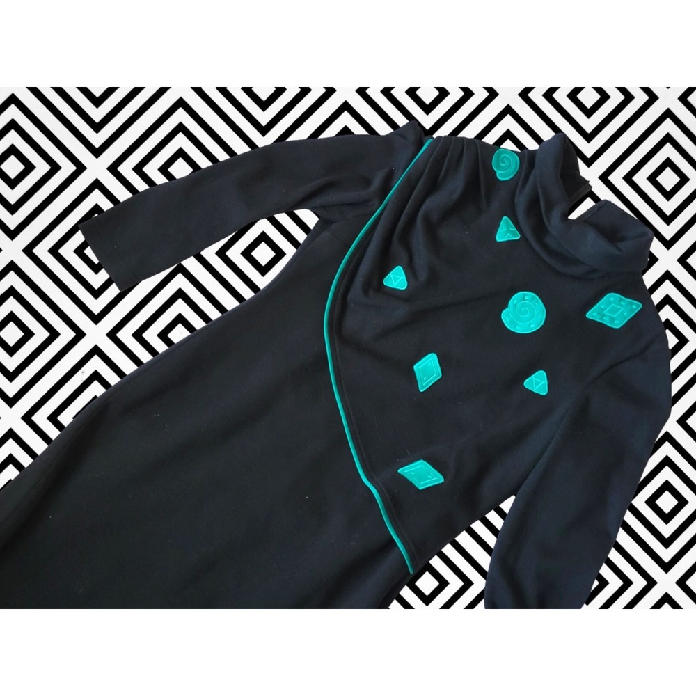 Vtg Women's 8 Abstract 80's Iconic Wool Knit‎ Louis Feraud Dress Avant Garde